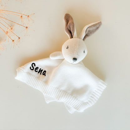 Doudou Conejo Blanco de algodón Personalizado| ChinPum