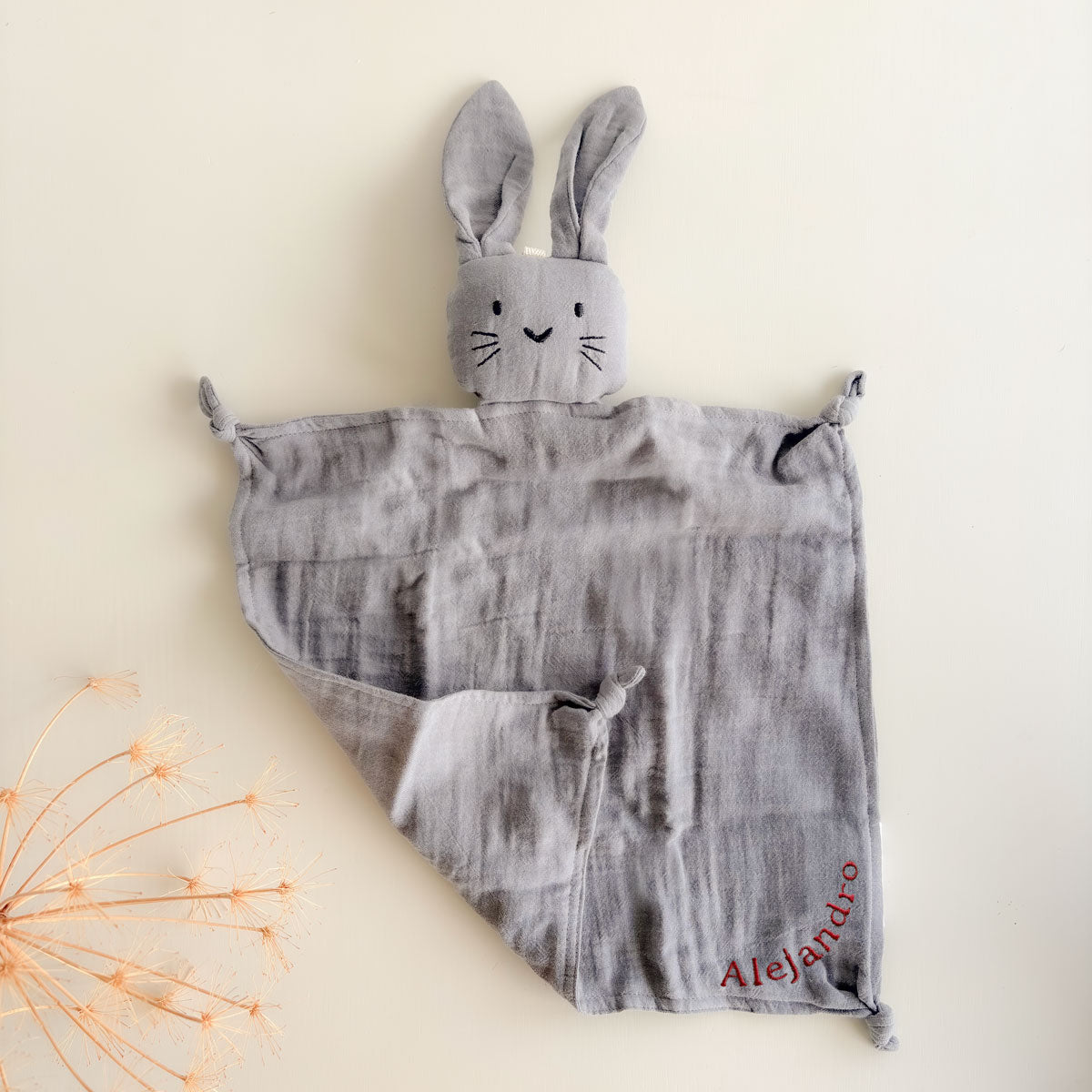 Doudou conejo gris personalizable | Chin Pum
