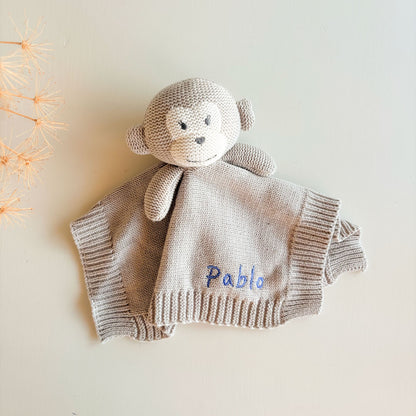 Doudou Monito de algodón personalizado | ChinPum