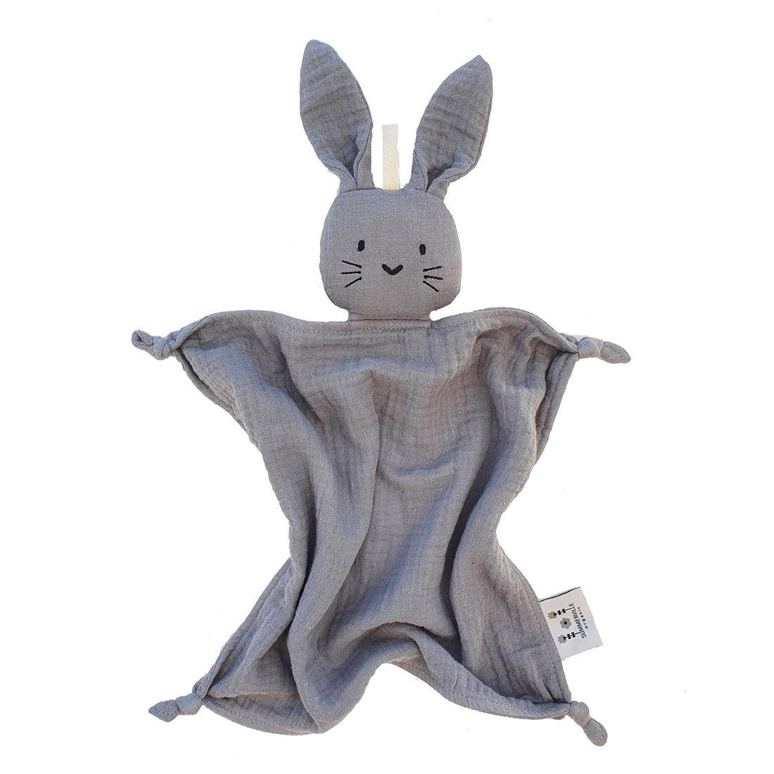 Doudou conejo gris de algodón orgánico | ChinPum