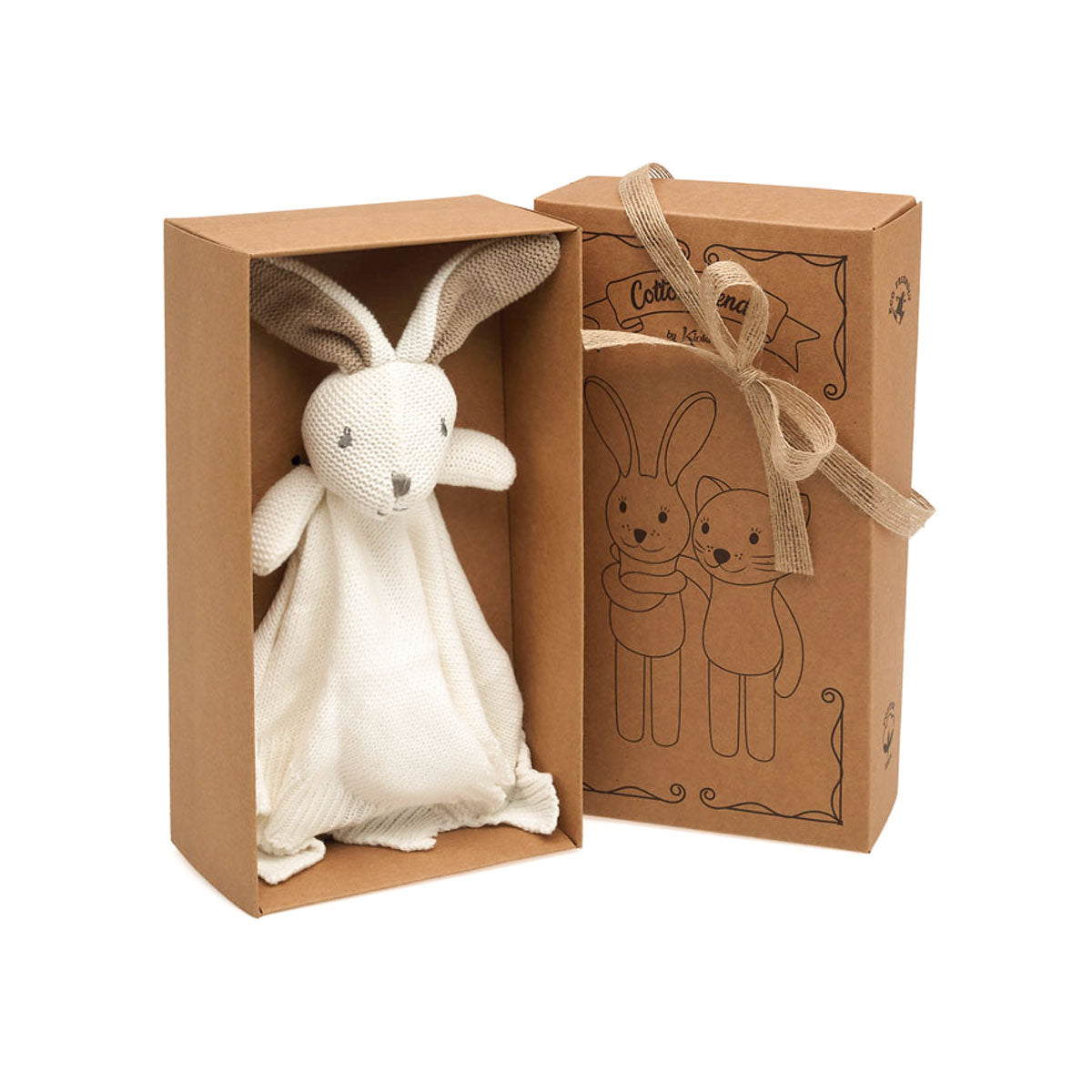 Doudou Conejo Blanco Personalizado en caja | ChinPum