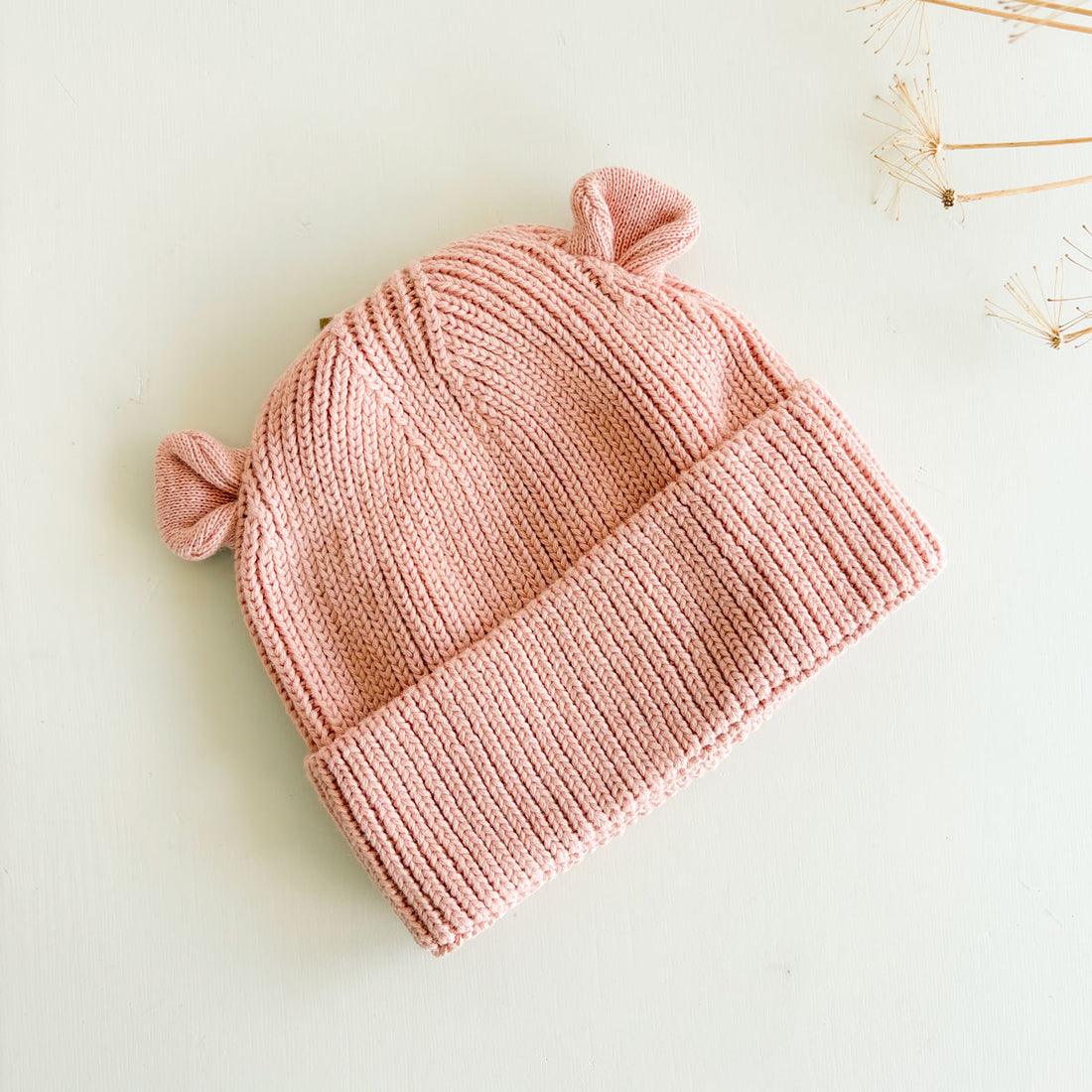 Gorrito Bebé Peach con orejitas personalizado | ChinPum.