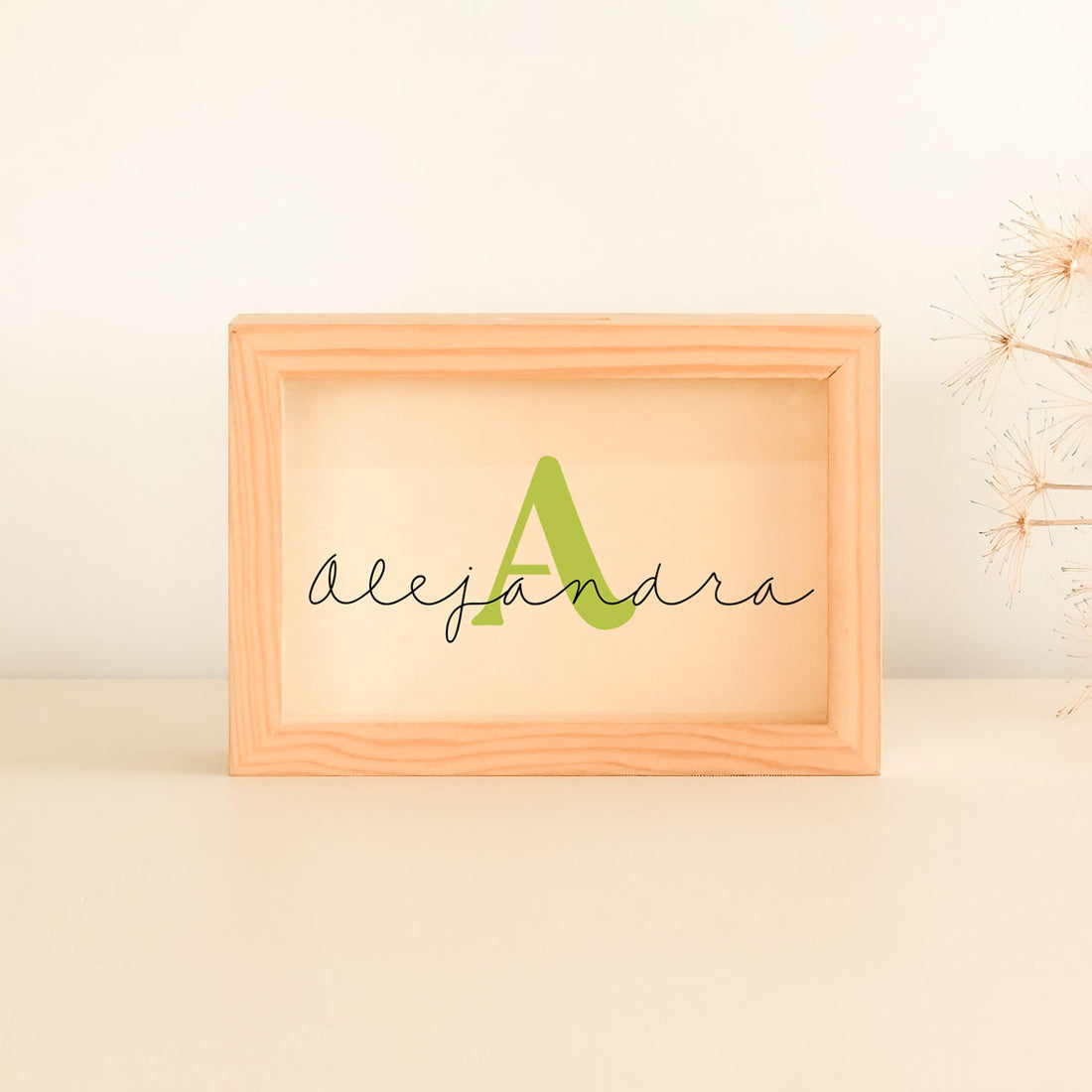 Mi primera hucha personalizada color verde | ChinPum