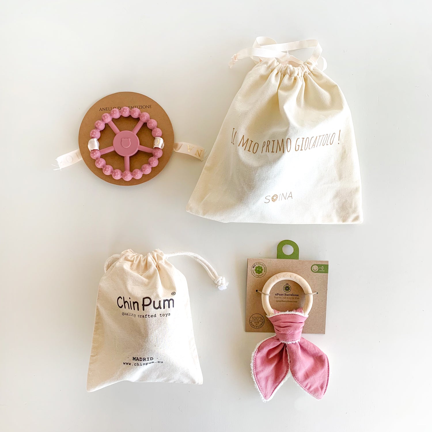 Caja regalo juguetes bebé Pink | ChinPum