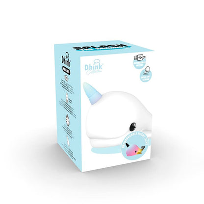 Caja de luz de noche quitamiedos Ballena Narval | Chin Pum