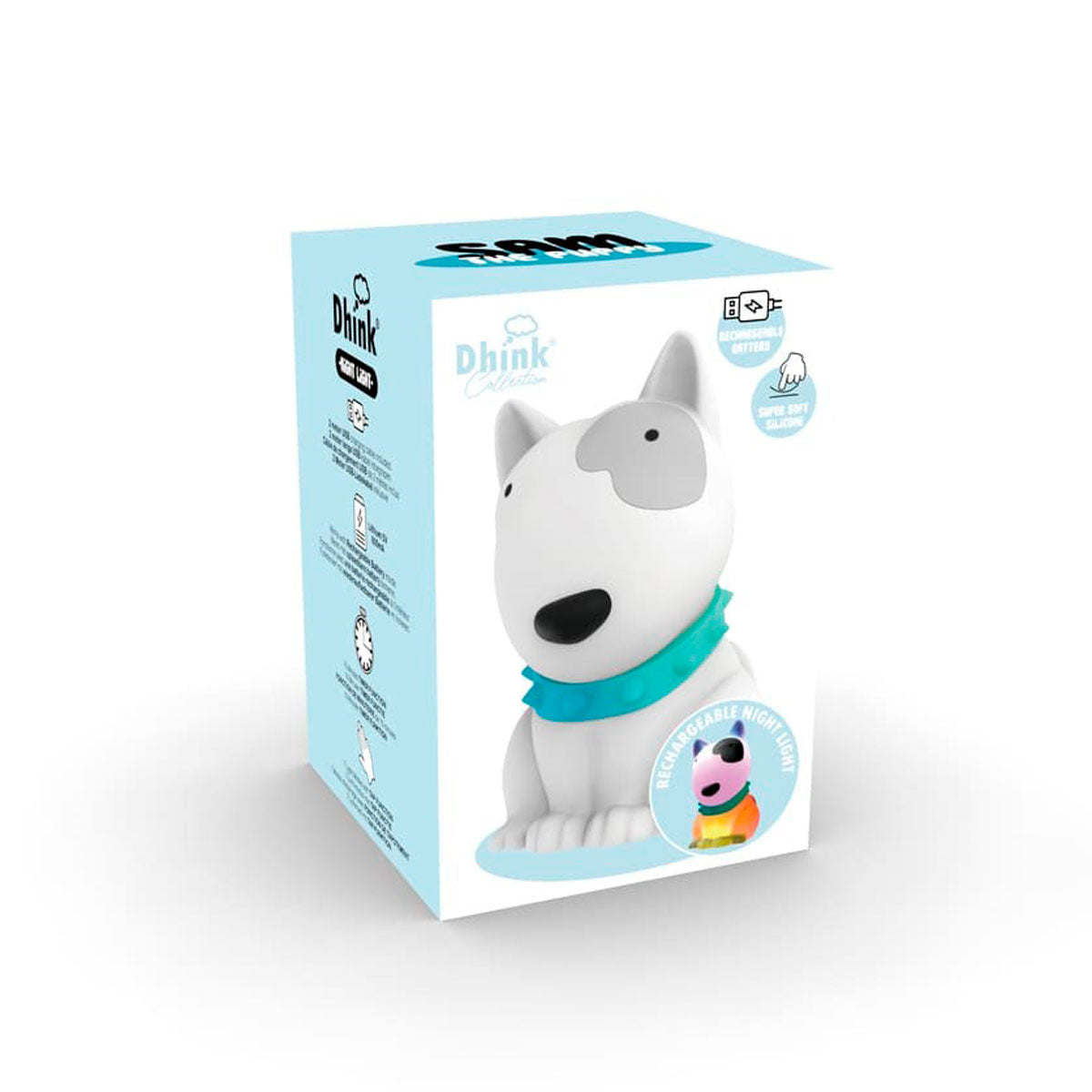 Caja de luz recargable quitamiedos Perrito | Chin Pum