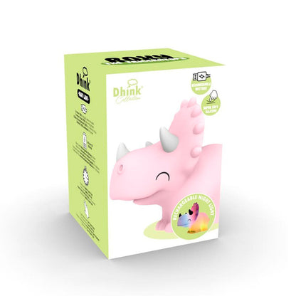 Caja de luz de noche quitamiedos Triceratops | Chin Pum