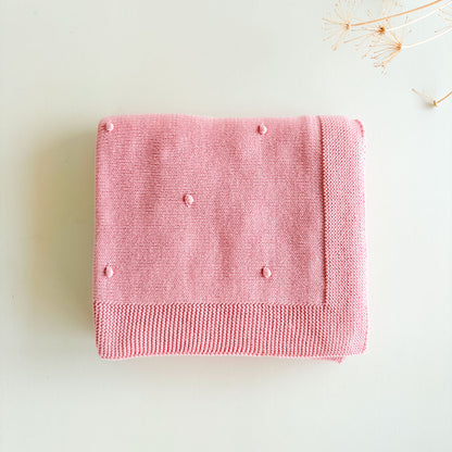 Toquilla rosa de punto de algodón personalizada | Chin Pum