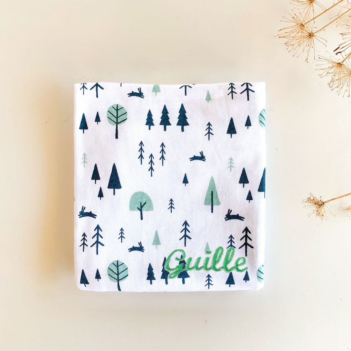 Manta Forest Personalizada de algodón orgánico para bebé | Chin Pum