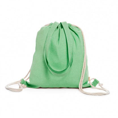 Tote mochila verde personalizada  | Chin Pum