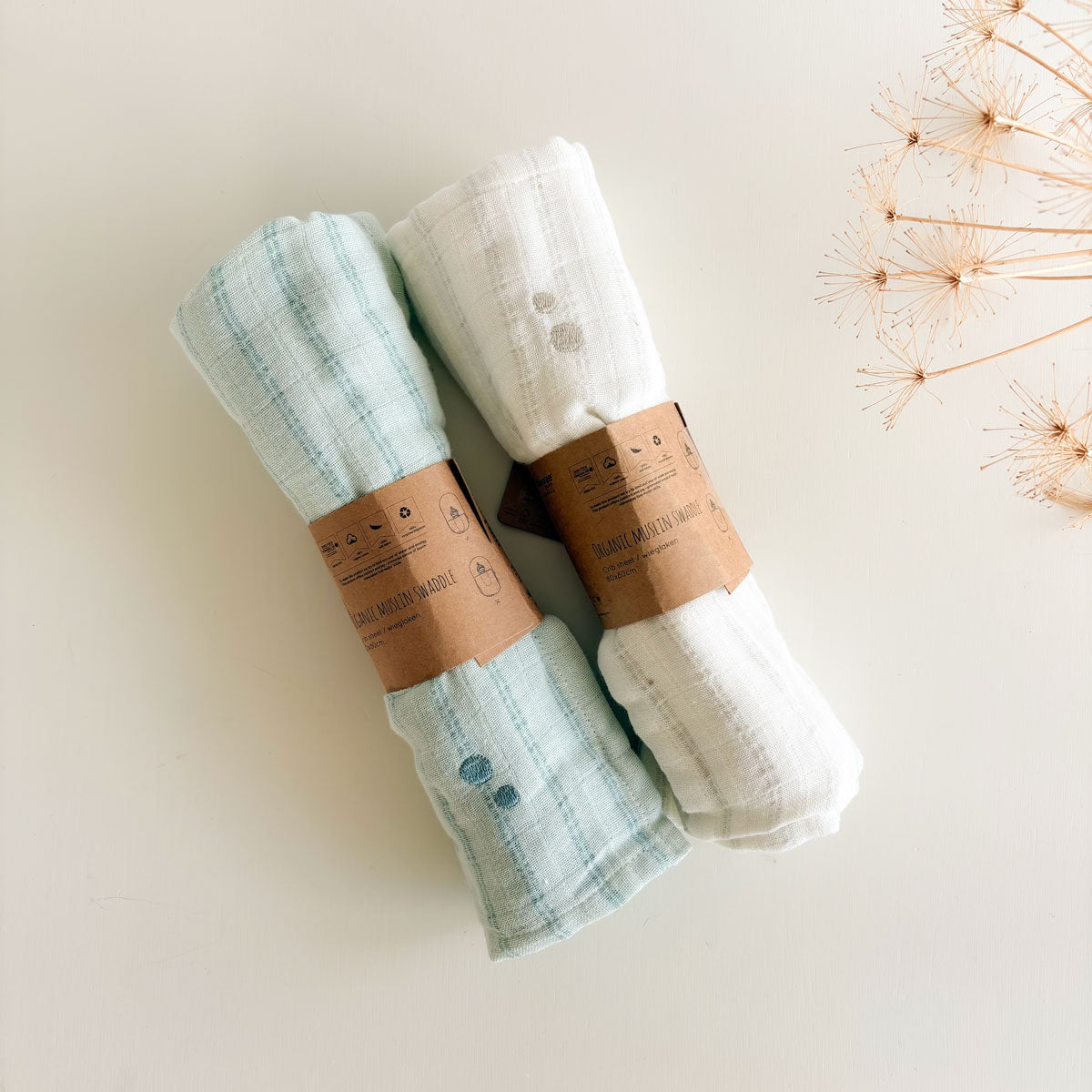 Pack 2 Muselinas de algodón orgánico Starmoon  | Chin Pum