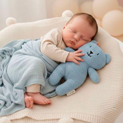 Recien nacido con peluche Oso Azul | ChinPum