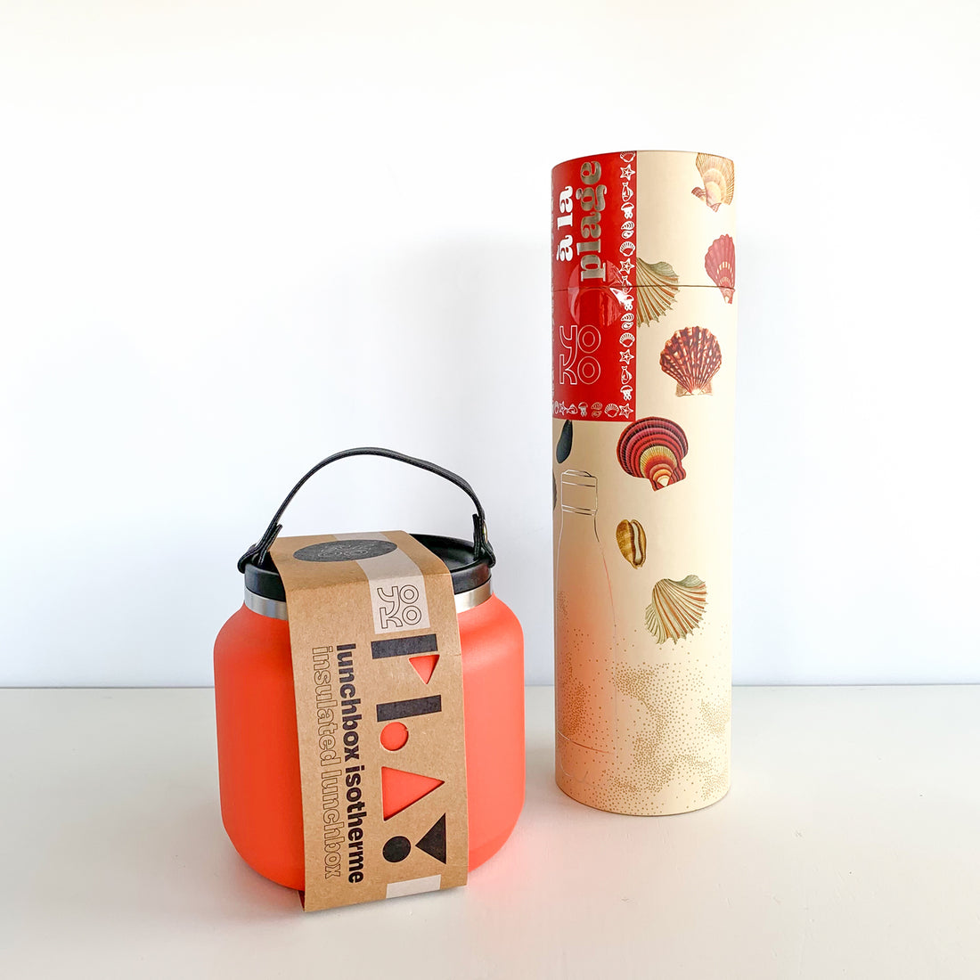 Pack regalo lunch Conchas coral | Chin Pum