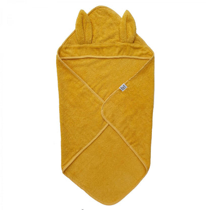 Toalla con capucha conejo mostaza | ChinPum