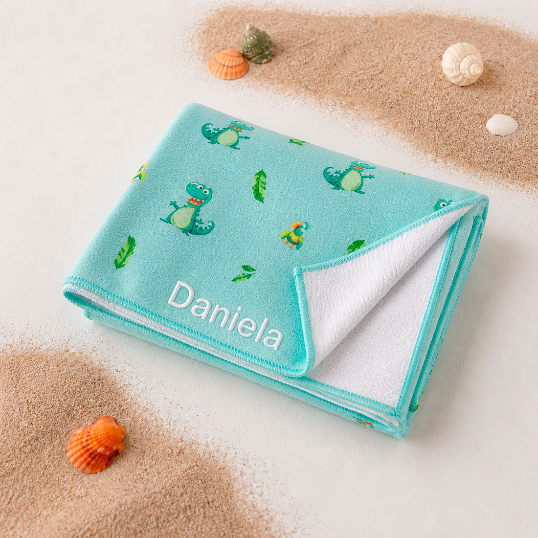 Toalla playa microfibra personalizada Cocodrilo | ChinPum