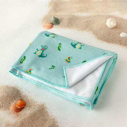 Toalla playa microfibra personalizada Cocodrilo | ChinPum