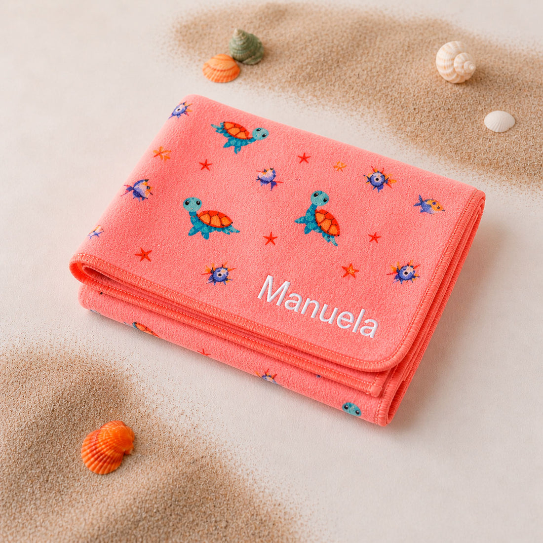 Toalla playa microfibra personalizada Tortuga | ChinPum