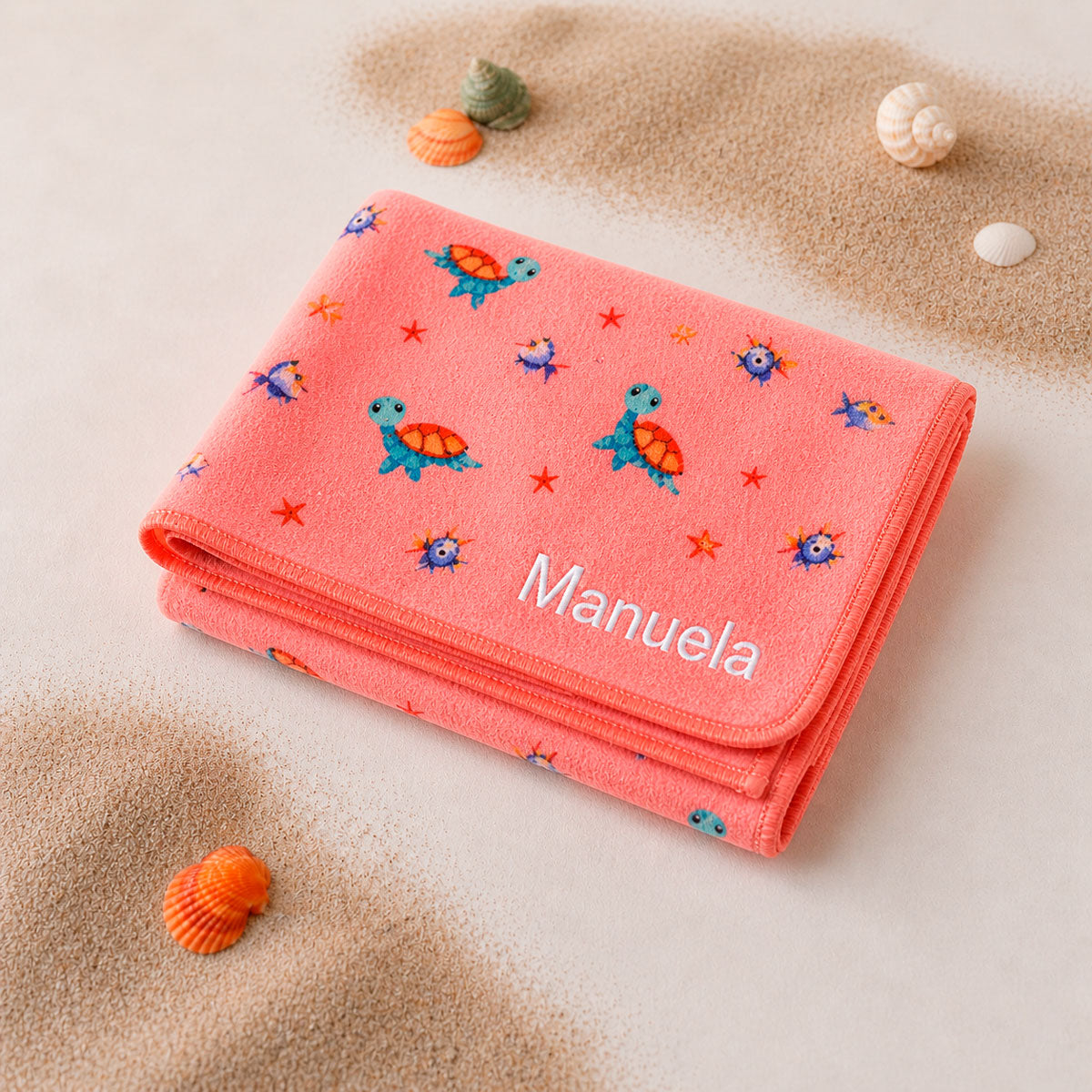 Toalla playa microfibra personalizada Tortuga | ChinPum
