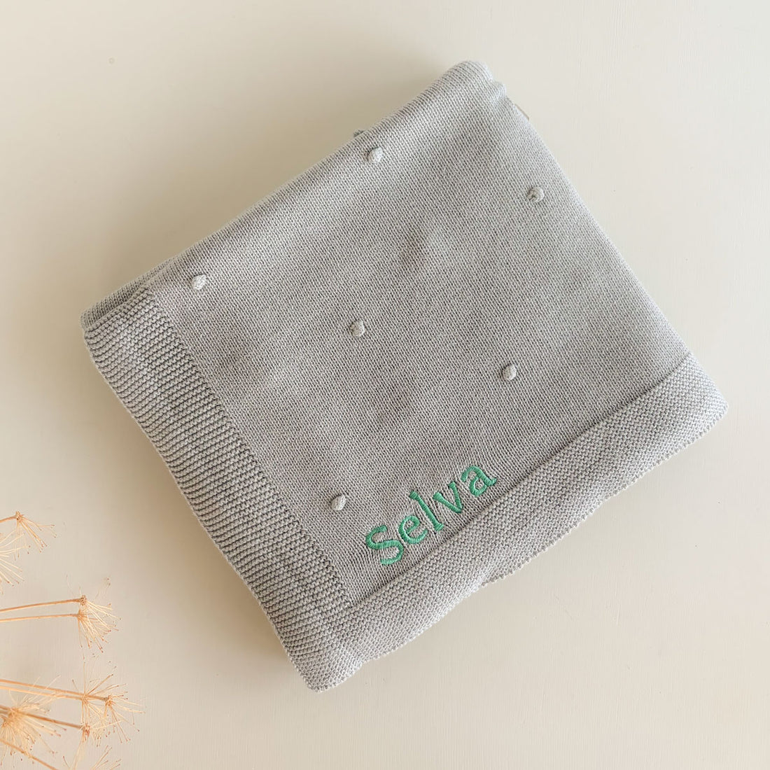 Toquilla gris de punto de algodón personalizada | Chin Pum