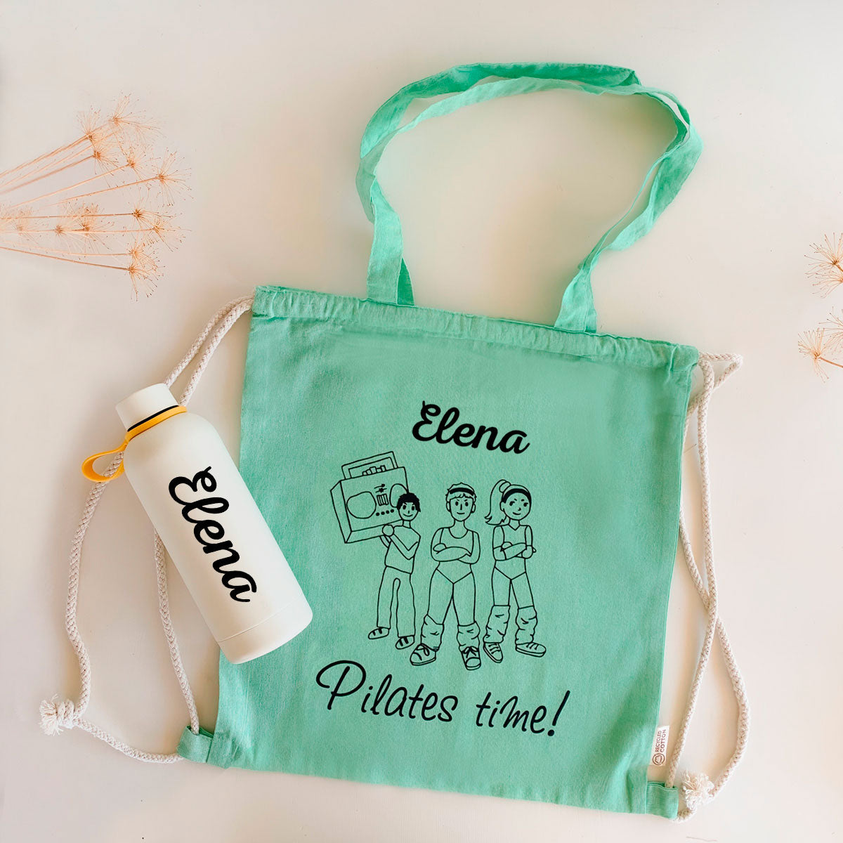 Tote mochila para el gimnasio Personalizada con termo   | Chin Pum