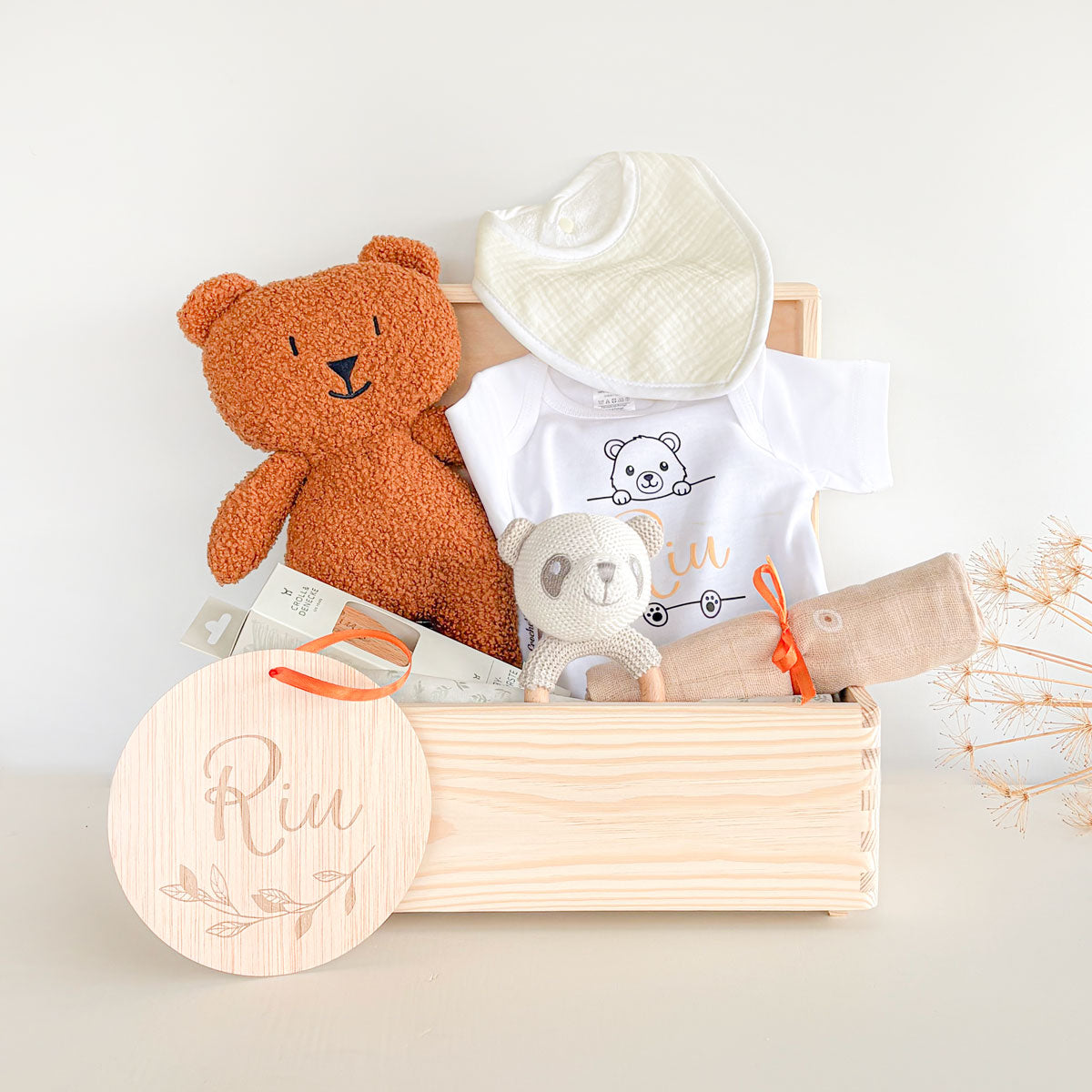 Caja personalizada regalo  recién nacido caramelo | ChinPum
