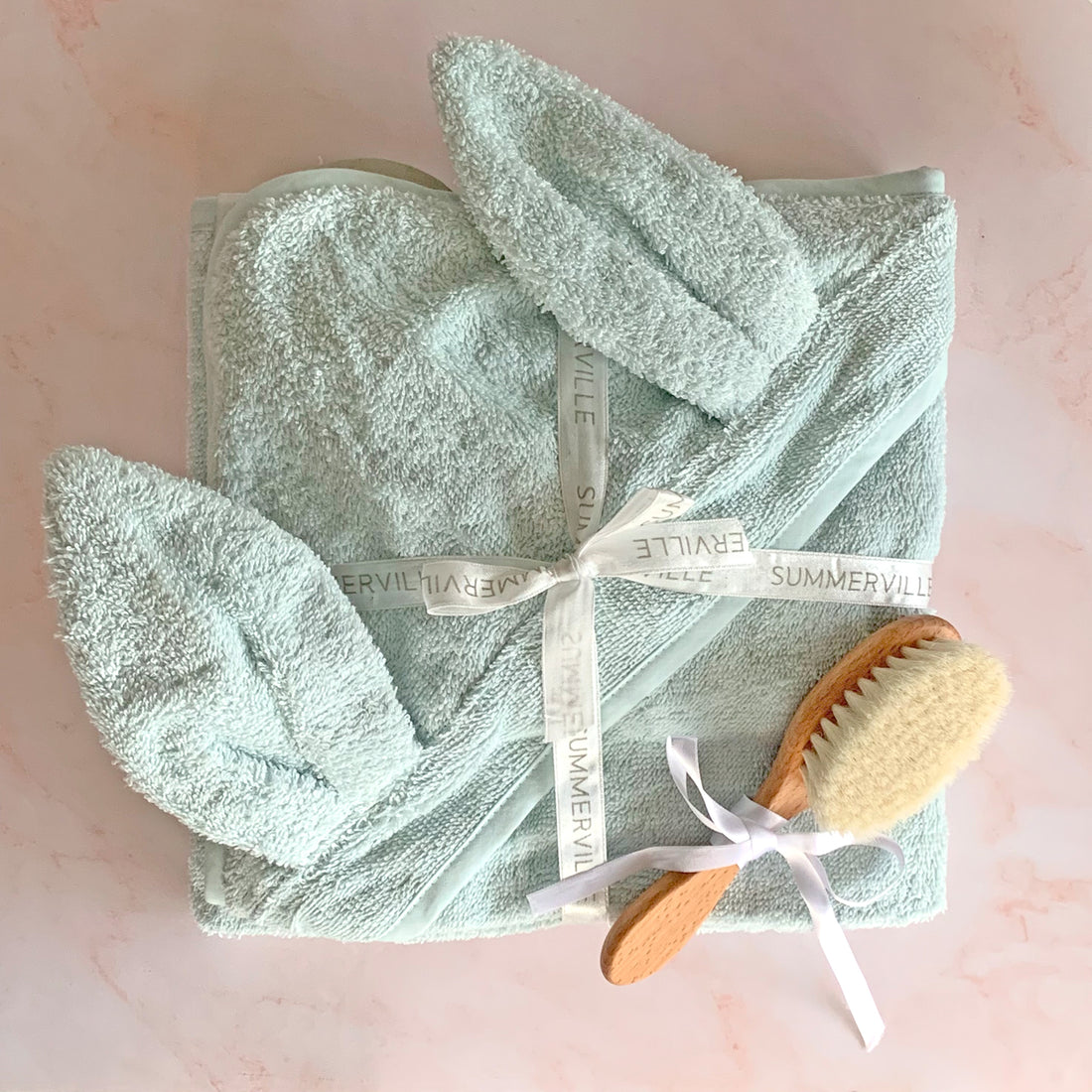 Pack toalla y cepillo bebé Azul | Chin Pum