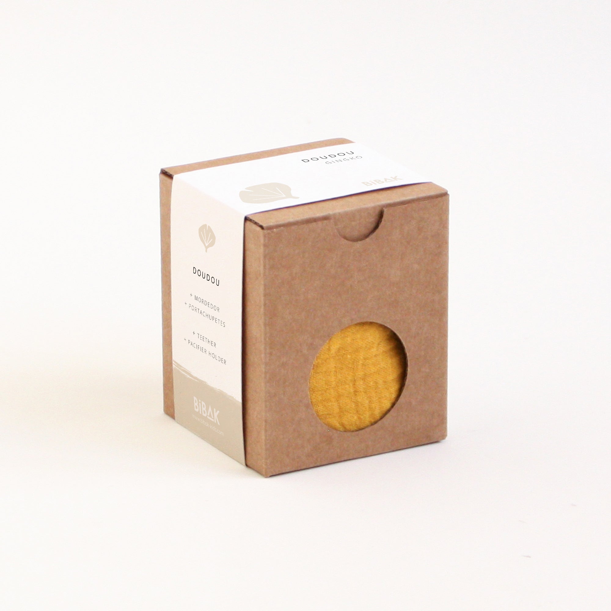 Caja del doudou Ginkgo de algodon organico BIBAK  | ChinPum