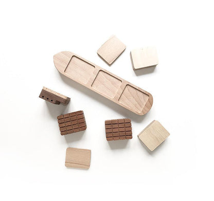 Barco de juguete con bloques de madera ecológica  | ChinPum
